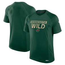 Футболка Minnesota Wild Fanatics Green Authentic Pro Rink Tech