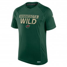 Футболка Minnesota Wild Fanatics Green Authentic Pro Rink Tech