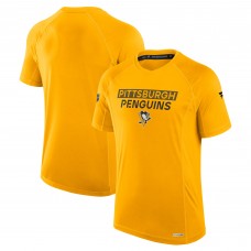 Футболка Pittsburgh Penguins Fanatics Gold Authentic Pro Rink Tech