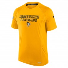 Футболка Pittsburgh Penguins Fanatics Gold Authentic Pro Rink Tech