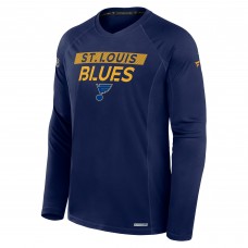 Футболка St. Louis Blues Fanatics Authentic Pro Rink Tech Long Sleeve - Navy