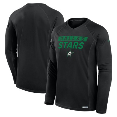 Футболка с длинным рукавом Dallas Stars Fanatics Authentic Pro Rink Tech - Black