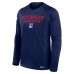 New York Rangers Fanatics Navy Authentic Pro Rink Tech Long Sleeve T-Shirt