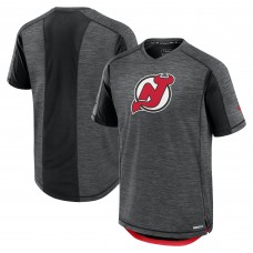 Футболка New Jersey Devils Fanatics Black Authentic Pro Rink Tech