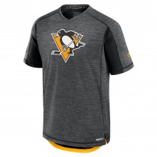 Футболка Pittsburgh Penguins Fanatics Black Authentic Pro Rink Tech