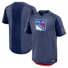 New York Rangers Fanatics Navy Authentic Pro Rink Tech T-Shirt New York Rangers Fanatics Navy Authentic Pro Rink Tech T-Shirt
