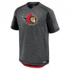 Ottawa Senators Fanatics Black Authentic Pro Rink Tech T-Shirt Ottawa Senators Fanatics Black Authentic Pro Rink Tech T-Shirt