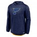 St. Louis Blues Fanatics Navy Authentic Pro Rink Lightweight Pullover Hoodie