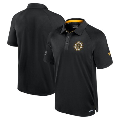 Поло Boston Bruins Fanatics Black Authentic Pro Rink