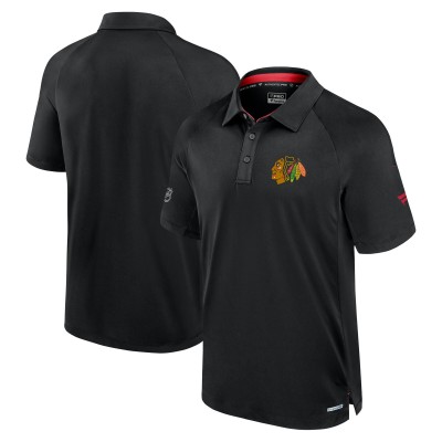 Поло Chicago Blackhawks Fanatics Authentic Pro Rink - Black