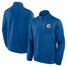 Кофта на короткой молнии Winnipeg Jets Fanatics Authentic Pro Rink - Blue