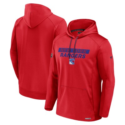 Толстовка New York Rangers Fanatics Red Authentic Pro Rink Fleece