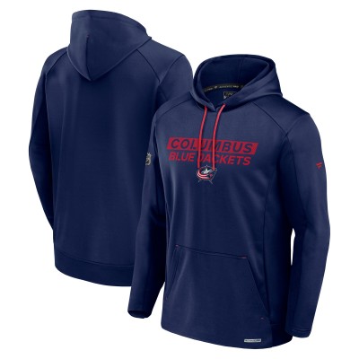 Толстовка Columbus Blue Jackets Fanatics Authentic Pro Rink Fleece - Navy