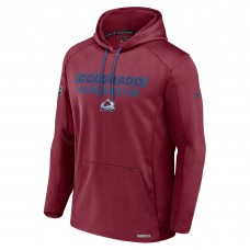 Толстовка Colorado Avalanche Fanatics Burgundy Authentic Pro Rink Fleece