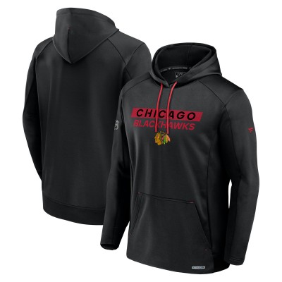 Толстовка Chicago Blackhawks Fanatics Authentic Pro Rink Fleece - Black