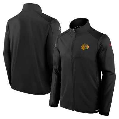 Кофта на молнии Chicago Blackhawks Fanatics Authentic Pro Rink Fleece - Black
