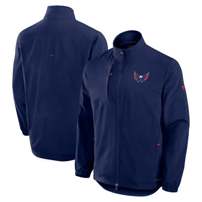 Куртка Washington Capitals Fanatics Navy Authentic Pro Rink Coaches Full-Zip