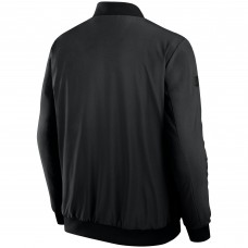 New York Rangers Fanatics Black Authentic Pro Road Full-Zip Bomber Jacket New York Rangers Fanatics Black Authentic Pro Road Full-Zip Bomber Jacket