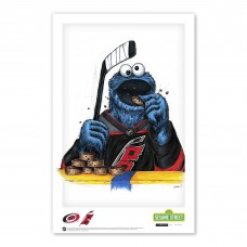 Carolina Hurricanes Cookie Monster 11 x 17 Sesame Street Poster Print Carolina Hurricanes Cookie Monster 11 x 17 Sesame Street Poster Print