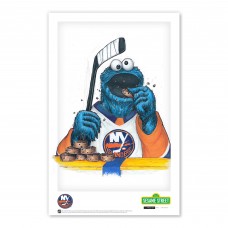 New York Islanders Cookie Monster 11 x 17 Sesame Street Poster Print