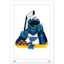 St. Louis Blues Cookie Monster 14 x 20 Sesame Street Limited Edition Fine Art Print