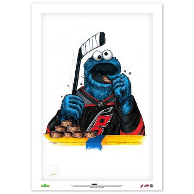 Carolina Hurricanes Cookie Monster 24 x 36 Sesame Street Limited Edition Fine Art Print