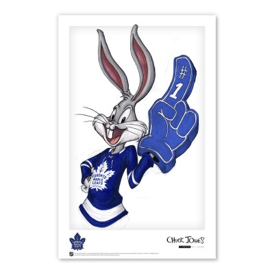 Toronto Maple Leafs Bugs Bunny 11 x 17 Looney Tunes Poster Print