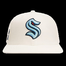 Бейсболка Seattle Kraken Pro Standard Cream Retro Classic Logo