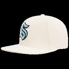 Бейсболка Seattle Kraken Pro Standard Cream Retro Classic Logo