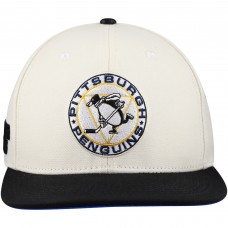 Бейсболка Pittsburgh Penguins Pro Standard Cream Retro Classic Logo