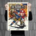Edmonton Oilers vs. Calgary Flames Phenom Gallery 2023 NHL Heritage Classic 18 x 24 Deluxe Framed Serigraph Print