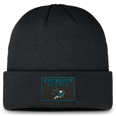 Шапка San Jose Sharks Fanatics Authentic Pro Cuffed Knit - Black