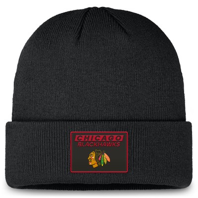 Шапка Chicago Blackhawks Fanatics Authentic Pro Cuffed Knit - Black