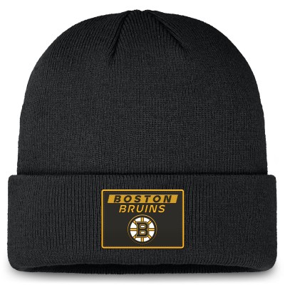 Шапка Boston Bruins Fanatics Black Authentic Pro Cuffed Knit