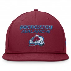 Бейсболка Colorado Avalanche Fanatics Burgundy Authentic Pro Prime