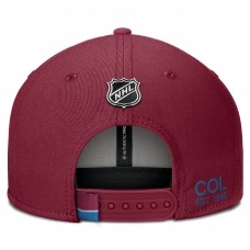 Бейсболка Colorado Avalanche Fanatics Burgundy Authentic Pro Prime