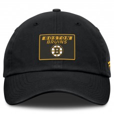 Boston Bruins Fanatics Black Authentic Pro Prime Adjustable Hat