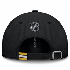Boston Bruins Fanatics Black Authentic Pro Prime Adjustable Hat