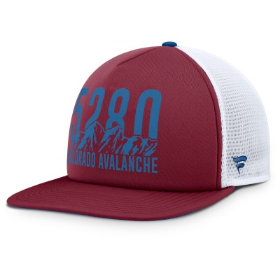 Бейсболка Colorado Avalanche Fanatics Burgundy/Blue Authentic Pro Hometown Rink Foam Trucker
