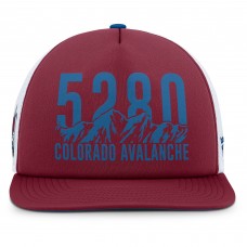 Бейсболка Colorado Avalanche Fanatics Burgundy/Blue Authentic Pro Hometown Rink Foam Trucker
