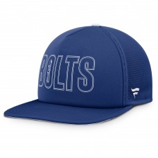 Tampa Bay Lightning Fanatics Blue/White Authentic Pro Hometown Rink Foam Trucker Snapback Hat