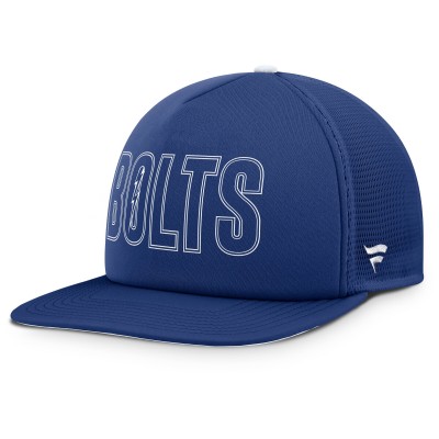 Tampa Bay Lightning Fanatics Blue/White Authentic Pro Hometown Rink Foam Trucker Snapback Hat