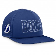 Tampa Bay Lightning Fanatics Blue/White Authentic Pro Hometown Rink Foam Trucker Snapback Hat