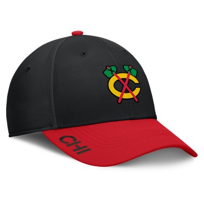 Бейсболка Chicago Blackhawks Fanatics Authentic Pro Rink - Black/Red