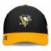 Бейсболка Pittsburgh Penguins Fanatics Black/Gold Authentic Pro Rink