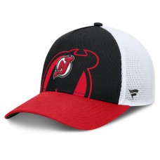 Бейсболка New Jersey Devils Fanatics Black/Red Authentic Pro A-Frame Rink