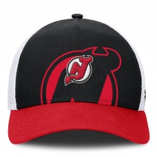 Бейсболка New Jersey Devils Fanatics Black/Red Authentic Pro A-Frame Rink