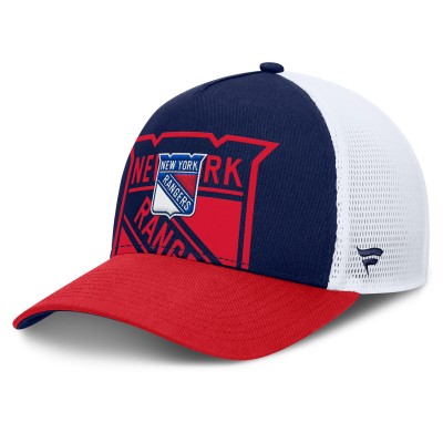 Бейсболка New York Rangers Fanatics Navy/Red Authentic Pro A-Frame Rink