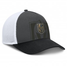 Бейсболка Vegas Golden Knights Fanatics Gray/Black Authentic Pro A-Frame Rink