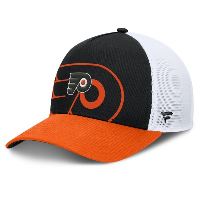 Бейсболка Philadelphia Flyers Fanatics Black/Orange Authentic Pro A-Frame Rink